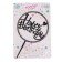 Topper "Happy Birthday", with rhinestones, black color