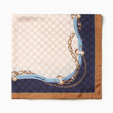 Women's scarf minku 70*70 cm, blue-2