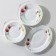 Service table shares "Tender poppies", 37 items, glass ceramics