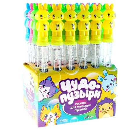 Soap bubbles "Bunny", 100 ml, mix-4