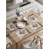 A set of napkins for setting the London table, rectangular, rounded edges, size 30x46 cm, 4 pcs