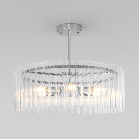 Ceiling light Bogate’s Flamel 374/6, E14, 6x60W, 500x500x380 mm, chromium color