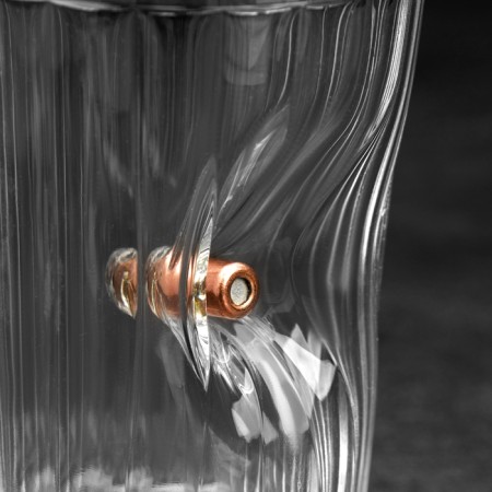The glass "impenetrable. Graneniy", with a bullet, faceted, 250 ml-2