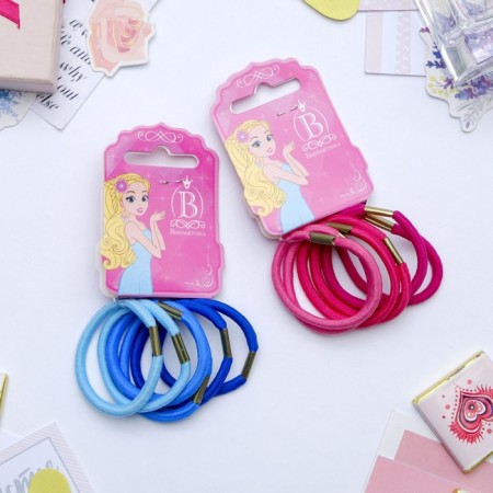 Hair gum "Classic" (set 6 pcs) 4.5 cm, mix-4