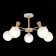 Ceiling EVOLUCE lamp. Sle220702-05. Catania. 5x40 watts, E14, 59x59x33.5 cm, white color, light tree
