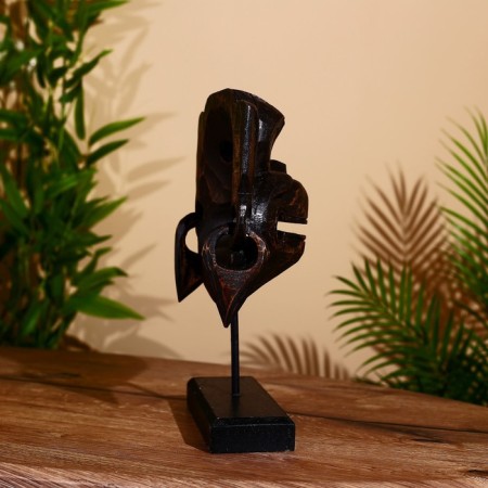 Mask "Hanuman" on a stand, Albezia 30 cm-4