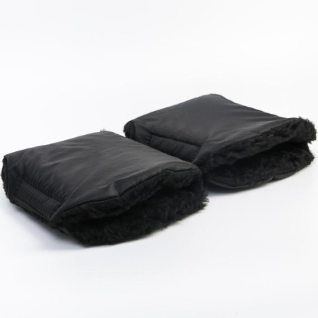 Mittens-Mufts on the handle of the stroller, 2 pcs., Black color-2