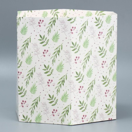 Gift package, packaging, "hexagon", 26.5 x 23 x 25 cm