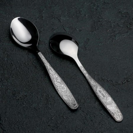 A set of teaspoons "Uralochka", thickness 2 mm, cardboard box, 6 pcs, silver color-2