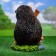 Garden figure "Hedgehog with a shovel" 22x22x31cm