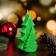 Decorative candle "spruce forest", 7.5 × 4.5 × 12 cm, green