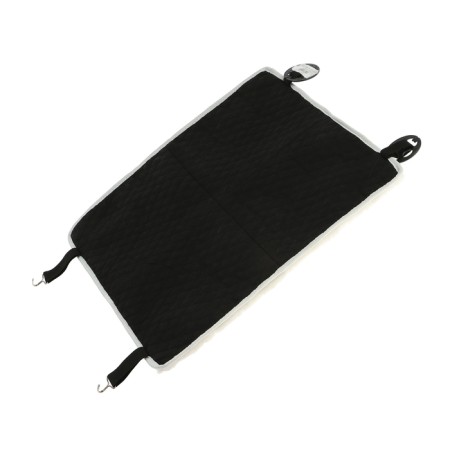 Kitting in the front seat, natural wool, short pile, white-14