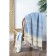 Set of Arya Home Zigzag, 480 g, size 38x68 cm, 2 pcs, the color is light blue