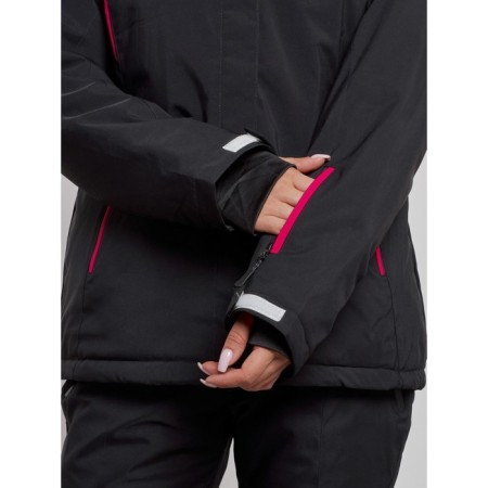 Ski costume female winter, size 44, black color-7