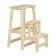 Stool- ladder, 455x310x616, varnish