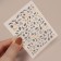 Nail stickers "leaf fall", metallized, golden/black color