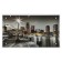 Carty clock, interior, interior "night city and architecture", silent, 35 x 60 cm