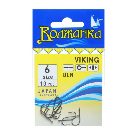 Hooks "Volzhanka" Viking No. 6, 10 pcs