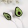 Headphones wired in a box, "avocado", vacuum, white