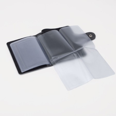 Cover for autoDocations and passports, Textura, black color-4