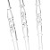 Plastic stool Chiavari plastic/Transparent 38x45x89 cm