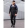 Sports costume men's ISee, size 48, dark blue color, black