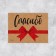 Mini postcard for business "Thank you", craft, 8 x 6 cm