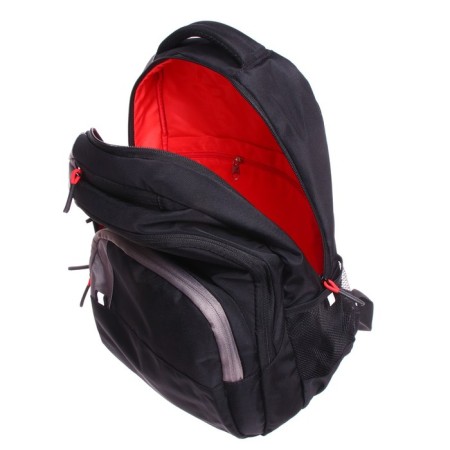 Youth backpack 45 x 32 x 23 cm, ergonomic back, laptop compartment, Grizzly 330, black/gray RU-330-1_1-9