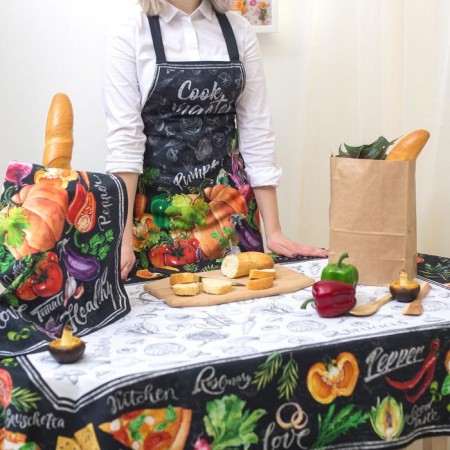 Apron "Ethel: Cook Master" 60x65 cm, 100% HL, sarzha 190 gr/m2-5