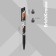 Handle Automatic Erichkrause Colortouch Walkers, Node 0.7 mm, blue ink
