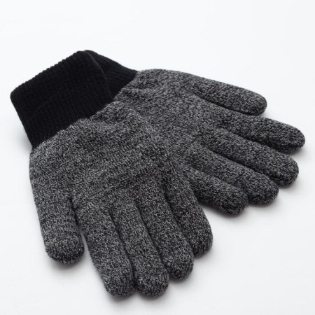 Men's gloves minku "Melange", p. 8-9, central black