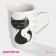 Porcelain shade "Kotik", 350 ml, white color