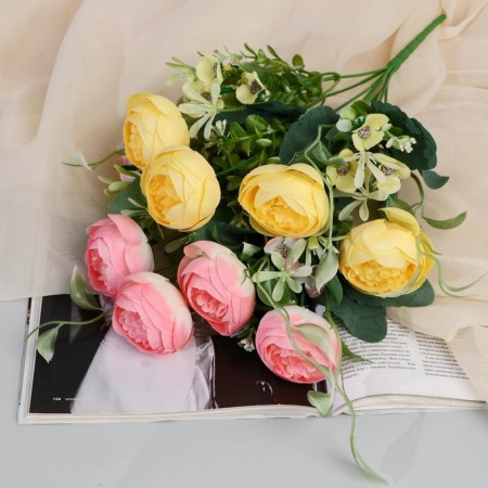 Букет "Пион Камден" 4х30 см, микс-4