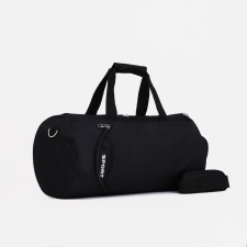 Sports bag with lightning, shoes, long belt, black color