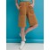 Bridges for girls, height 116 cm, brown color