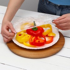 A set of packages to preserve freshness of products with an elastic band, Ø up to 32 cm, 50 pcs