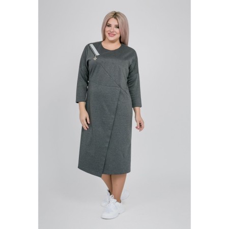 Women's dress, size 60, gray color-1
