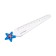 Plastic line 12 cm "star", blue