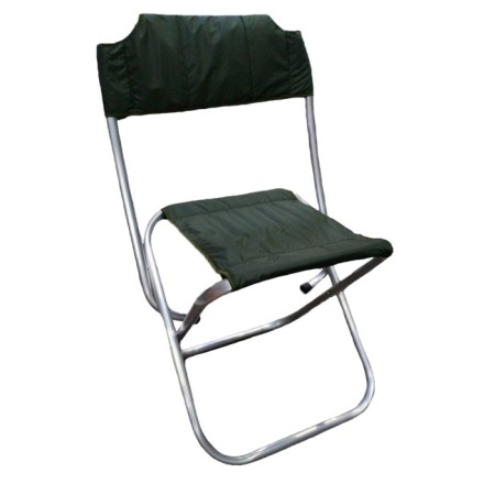 The stool is folding, large, o-shaped, aluminum, d = 22x1.5 mm, 600x500 mm-1