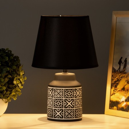 Table lamp "Lucly" 1x40W E14 black 19.5x19.5x33.5cm-1