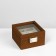 Catch stand, bracelets, wood, 2 places 11.8 × 11.8 × 7.5 cm, color gray color