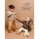 Sweater Children's Knitted Amarobaby Brush, height 80 cm, brown color