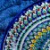 Largan Rishtan ceramics "Patterns", 25 cm, blue