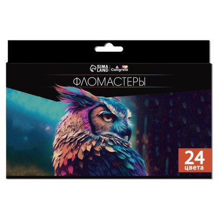 Fleeters 24 colors, Top calligrata, in a cardboard box-1
