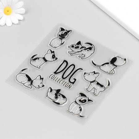 Stamp for creativity Silicon "Pesiki" 14x14 cm-1