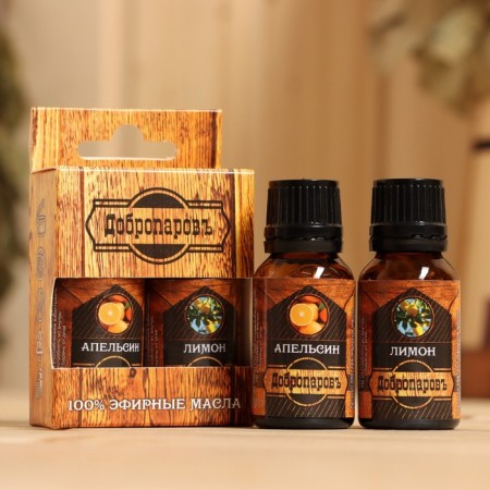 A set of essential oils 2 pcs "Orange, lemon" 17 ml