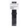 22 mm watch strap, silicone, L-22 cm, black