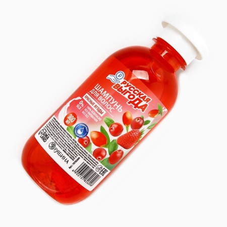 Hair shampoo Russian benefits, 300 ml, aroma of red berries-1