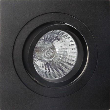 Introduced lamp Mantra Basico, GU10, 1x12W, 92x92x25 mm, matte black color