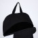 School textile Backpack 46x30x10 cm, vertical pocket, black and white color